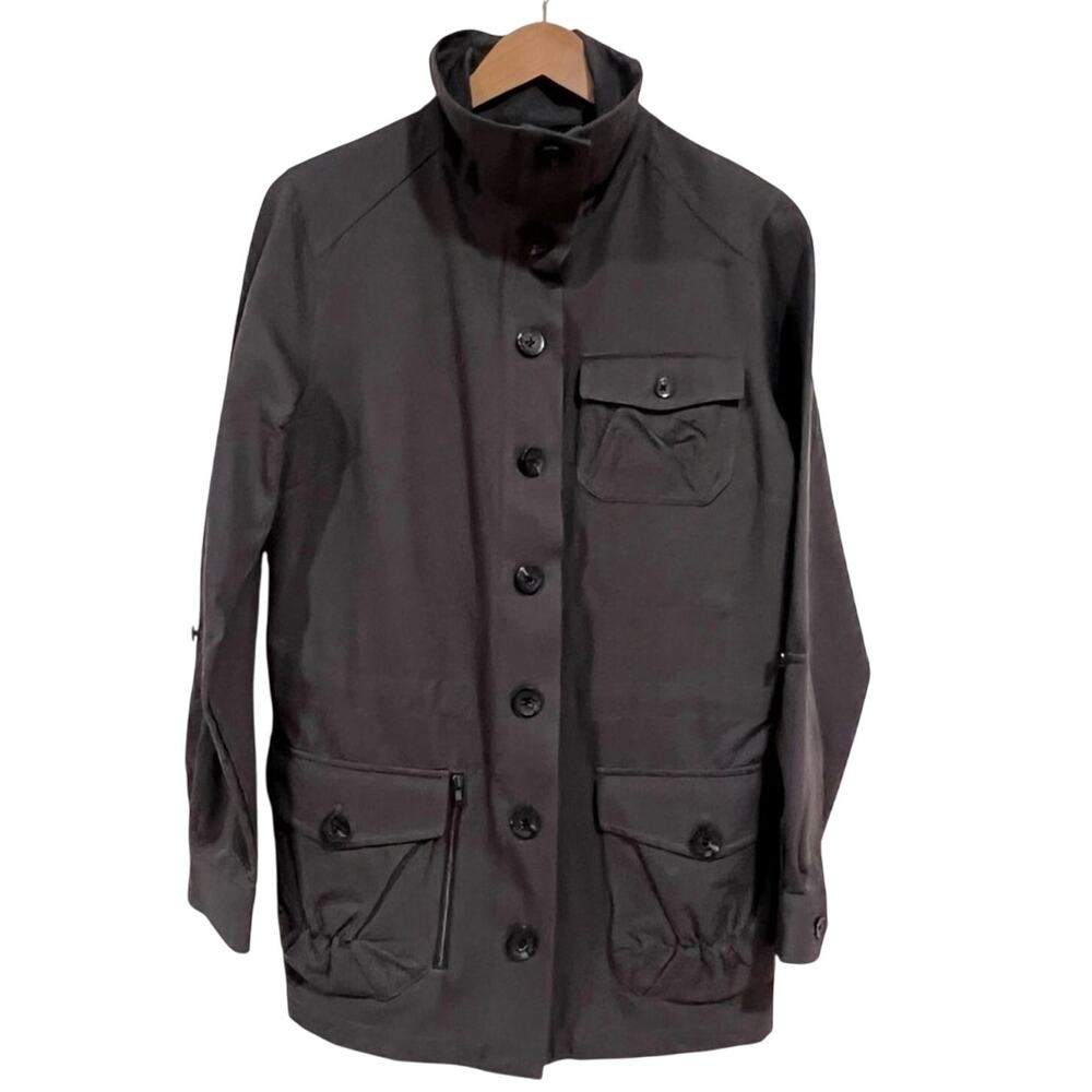 Magellan's Travel Solutions RFID Military Green Utility Coat/Jacket Medium